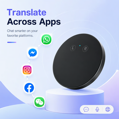 Wearable 108-Language Two-Way Voice Translator with AI Language Tutor