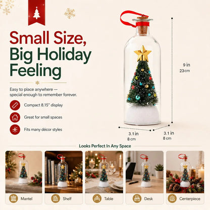 Mr. Christmas 8" Recordable Christmas Tree Message in a Bottle with LED Light 🔔