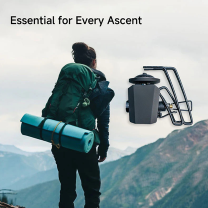 Windproof Camping Stove — One-Click Ignition, Foldable Design & Stable Cooking Power