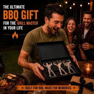 BBQ Sausage Grill Holder Duo