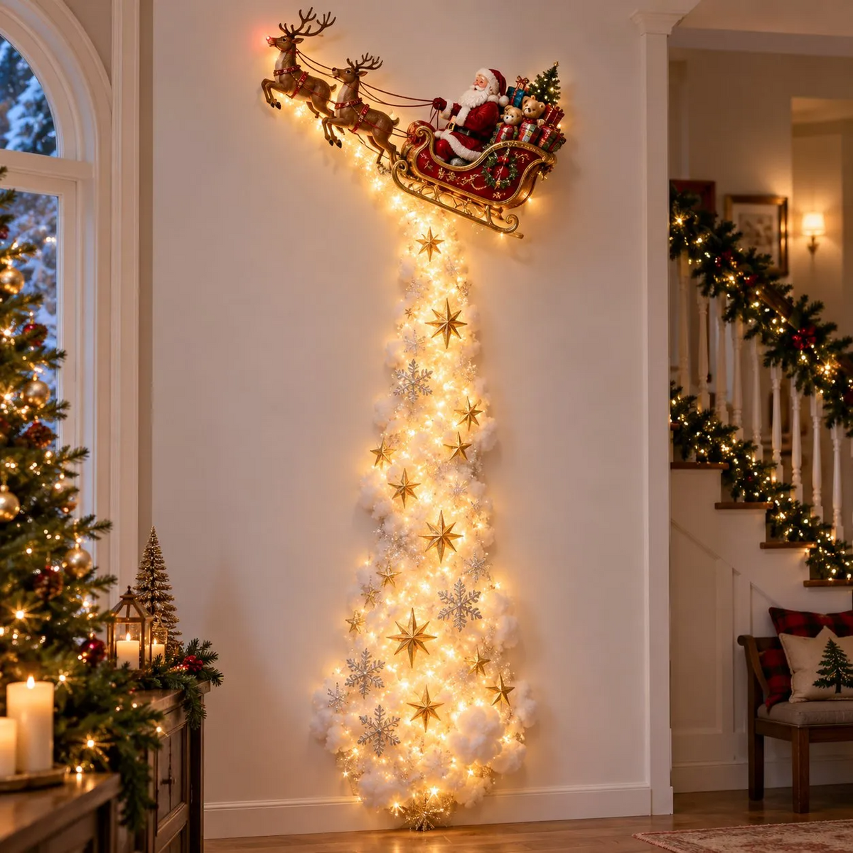 Christmas Magic Trail Wall Light – Turn Walls Into Holiday Wonder
