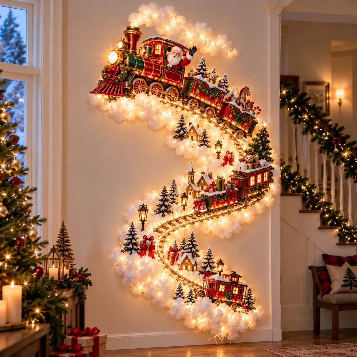 Christmas Magic Trail Wall Light – Turn Walls Into Holiday Wonder