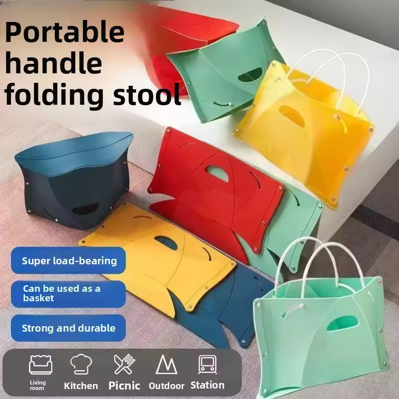 Ultralight Folding Travel Stool & Airplane Footrest——Relief for Long Flights, Camping & Outdoor Waiting