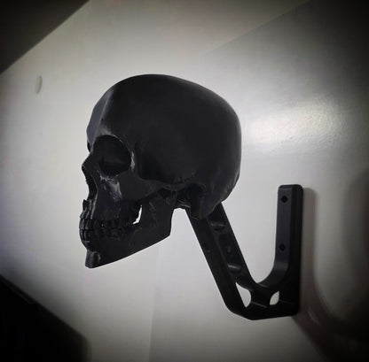 Skull Motorcycle Helmet Wall Mount