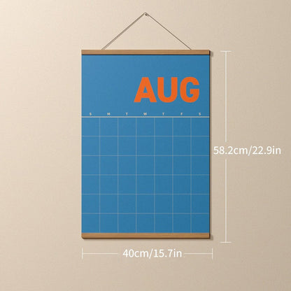 12-Month Reusable Dry-Erase Wall Calendar Set – Colorful Undated Planner