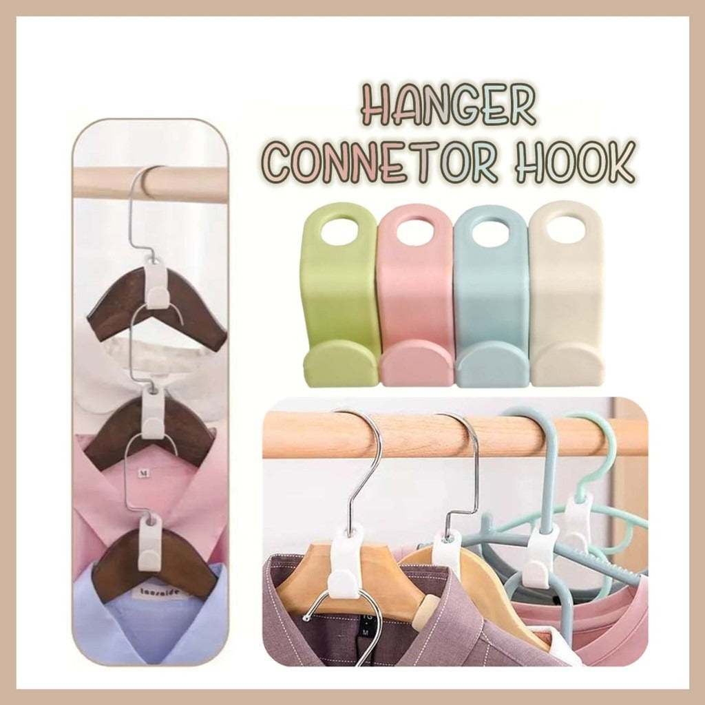 Space-Saving Hanger Connector Hooks — Organize More Clothes in Less Closet Space