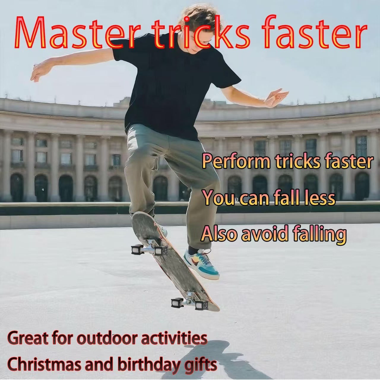 Master Skate Tricks 2x Faster Without Falling – Universal Wheel Safety Stops