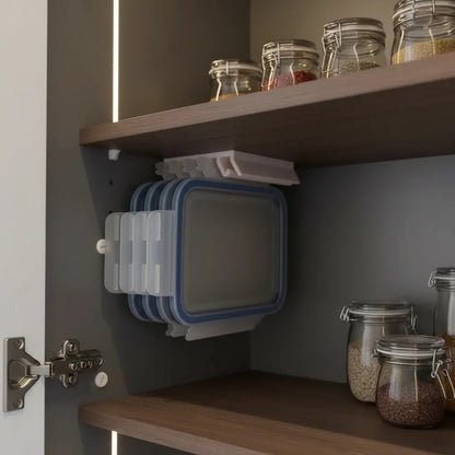 5-Slot Food Storage Lid Organizer Stop Digging. Start Grabbing.
