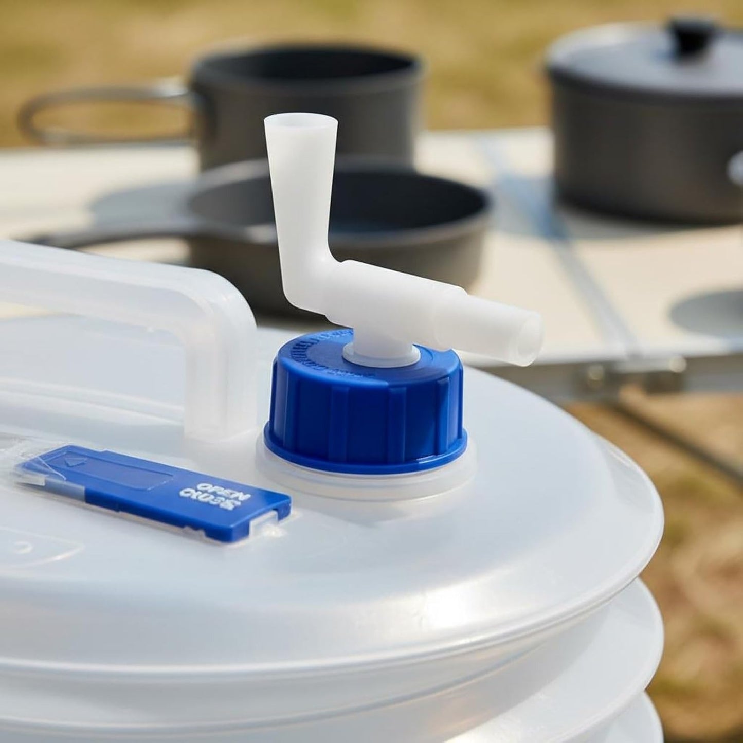 Collapsible Water Container with Spigot — Easy Water Access for Camping, Picnics & Road Trips