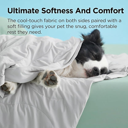 Premium Dual-Sided Cooling Pet Blanket – Orthopedic Joint Relief & Washable Sofa Shield