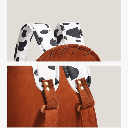 Retro Denim Hat Design Backpack - Stylish & Spacious Everyday Travel Companion