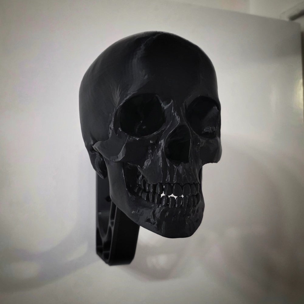 Skull Motorcycle Helmet Wall Mount