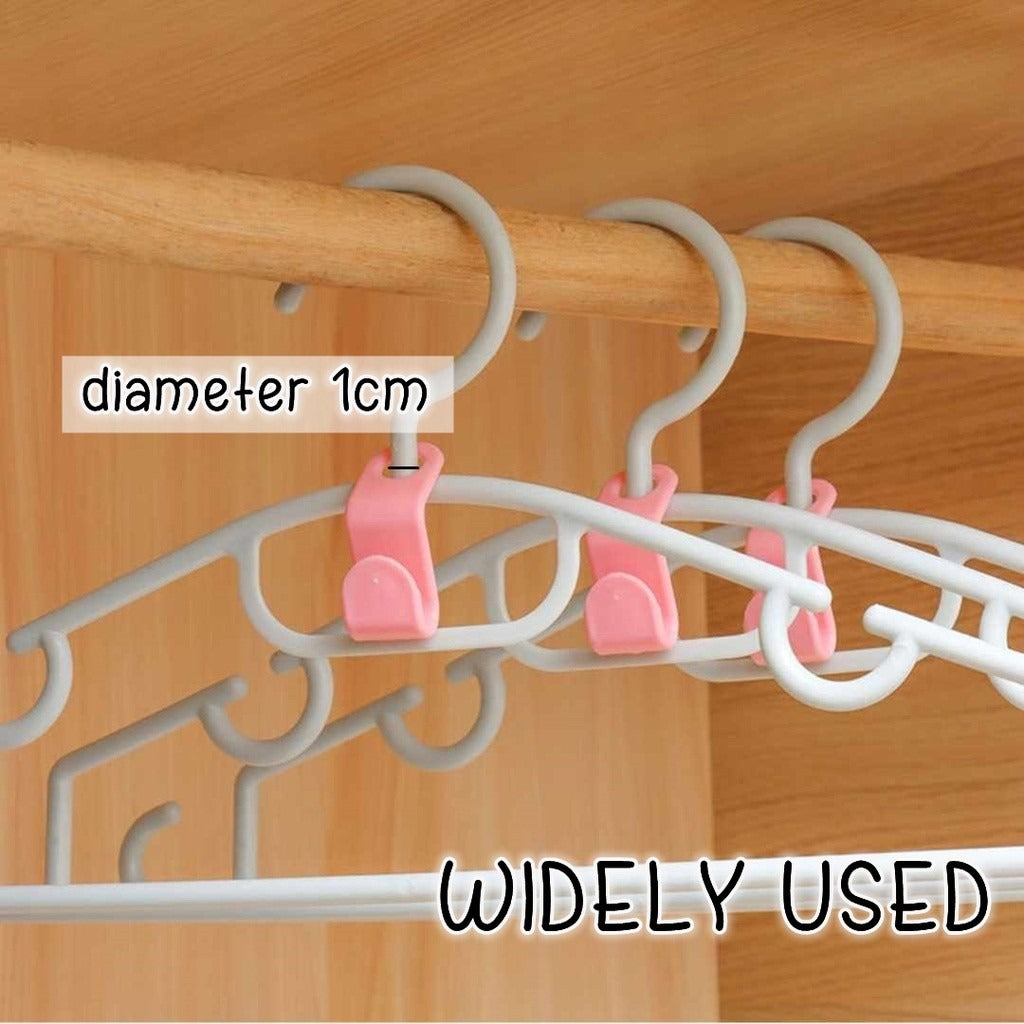 Space-Saving Hanger Connector Hooks — Organize More Clothes in Less Closet Space