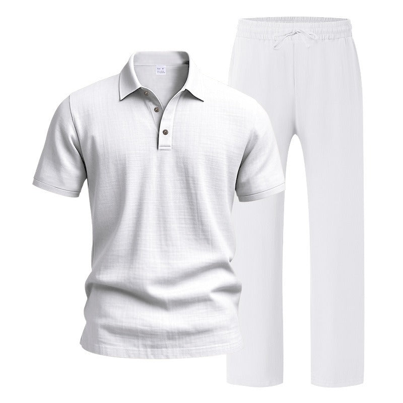 Ultimate Summer Comfort: Men’s Premium Linen Two-Piece Set