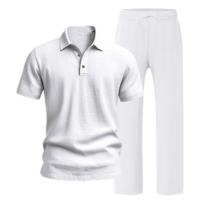 Ultimate Summer Comfort: Men’s Premium Linen Two-Piece Set