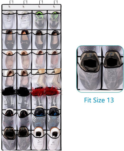 Space-Saving Over-the-Door Shoe Organizer