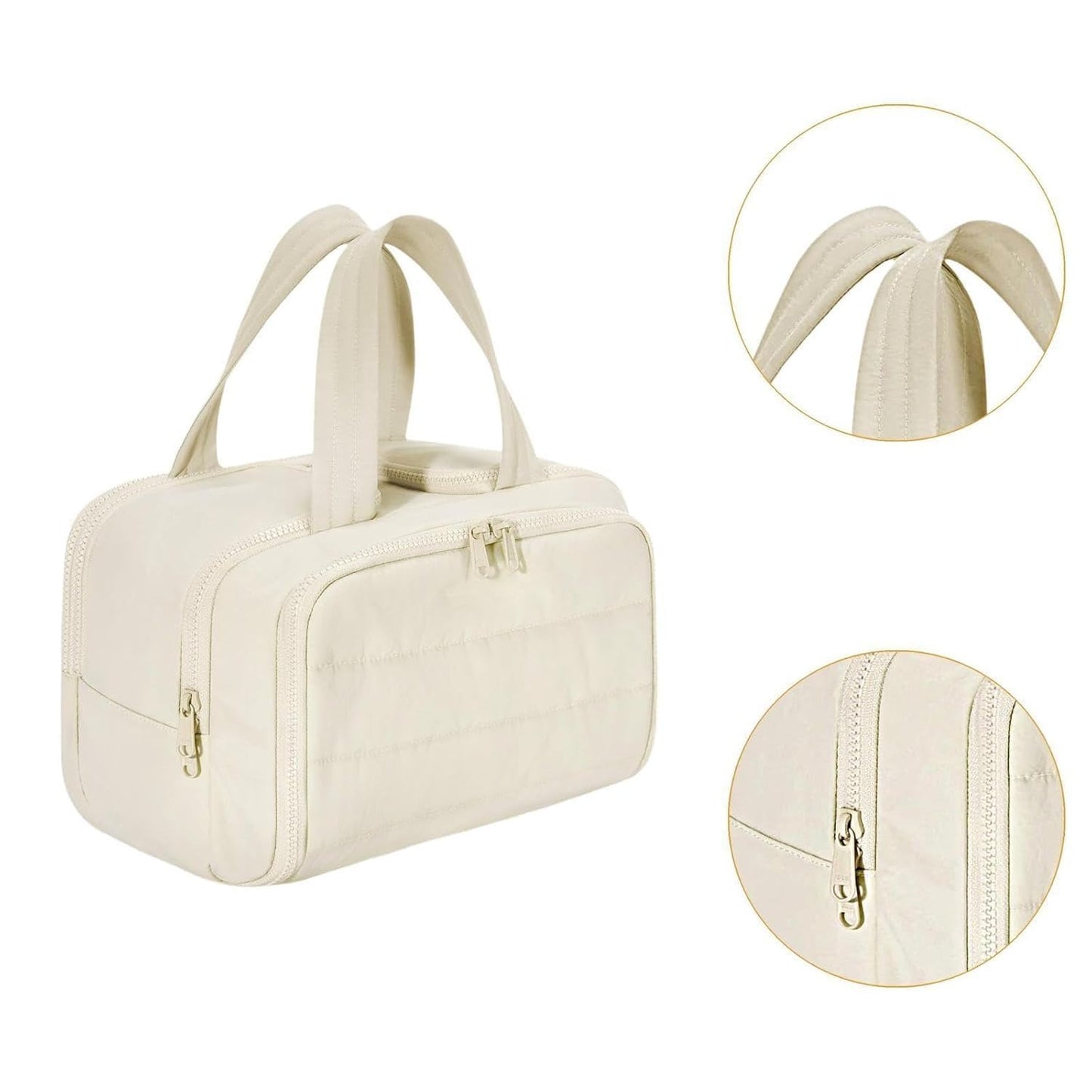 Large Capacity Double-Open Cosmetic Bag