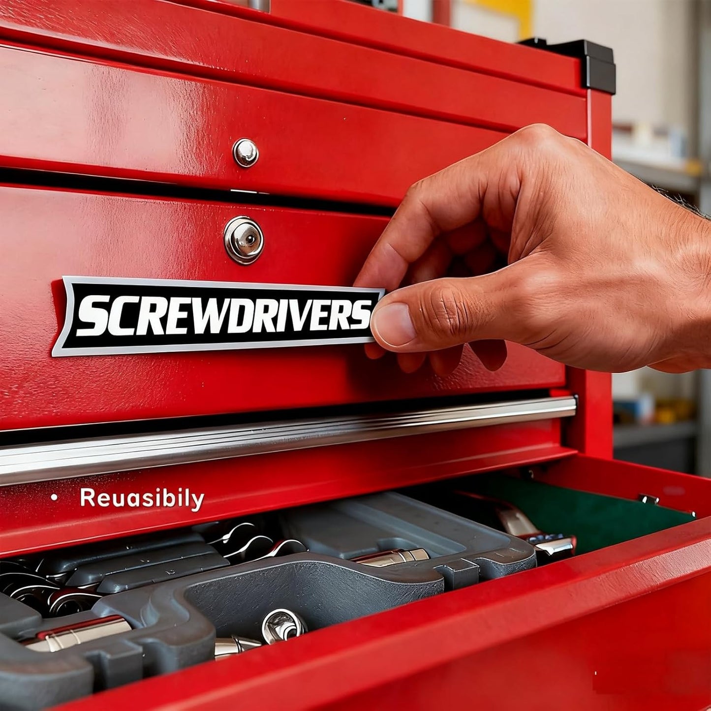 3D Magnetic Toolbox Labels — Organize Your Tools Without Sticky Mess
