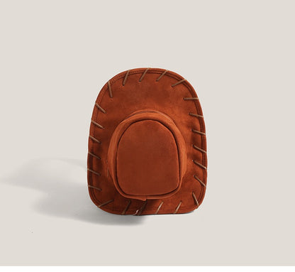 Retro Denim Hat Design Backpack - Stylish & Spacious Everyday Travel Companion