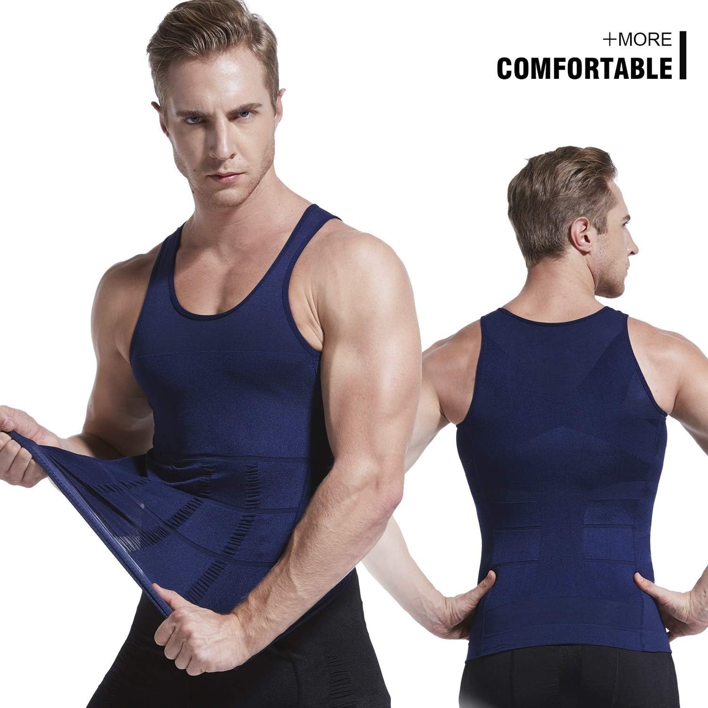 Instant Slimming: Men's Chest & Belly Compression Shaping Vest