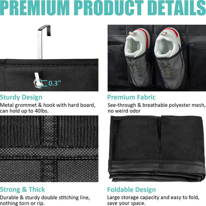 Space-Saving Over-the-Door Shoe Organizer