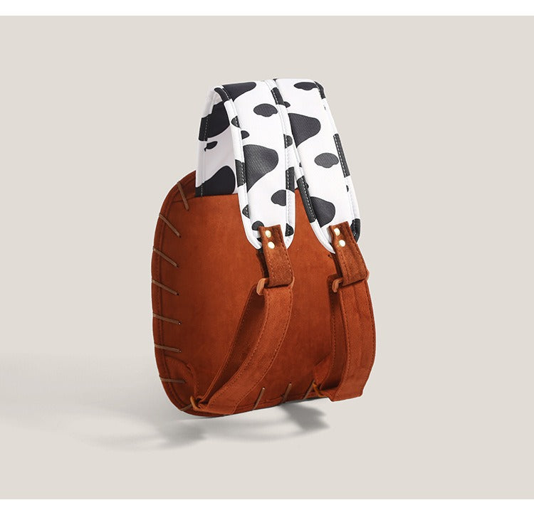 Retro Denim Hat Design Backpack - Stylish & Spacious Everyday Travel Companion