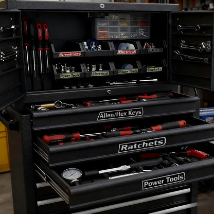 3D Magnetic Toolbox Labels — Organize Your Tools Without Sticky Mess