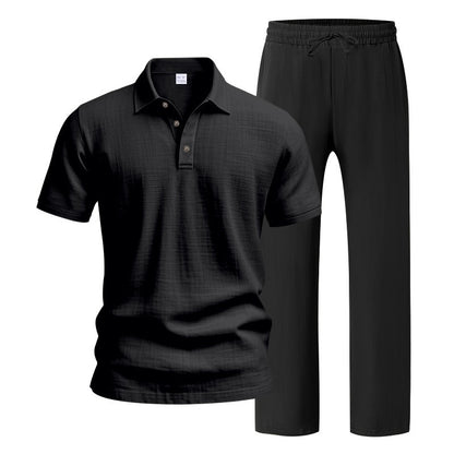 Ultimate Summer Comfort: Men’s Premium Linen Two-Piece Set