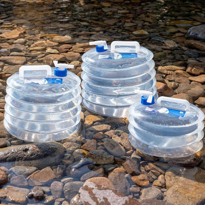 Collapsible Water Container with Spigot — Easy Water Access for Camping, Picnics & Road Trips