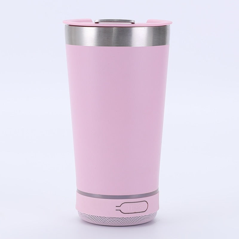 The Ultimate 2-in-1 Backyard Mug | 16 oz Insulated Tumbler & Detachable Bluetooth Speaker with Built-in Bottle Opener