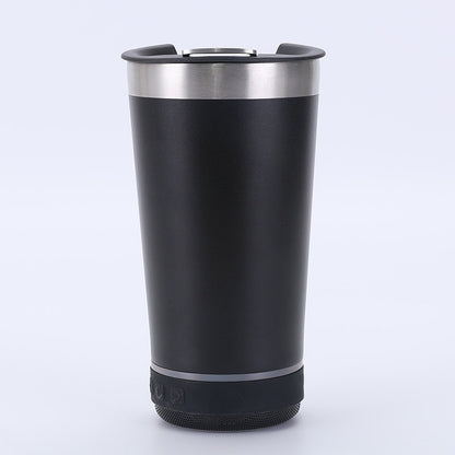 The Ultimate 2-in-1 Backyard Mug | 16 oz Insulated Tumbler & Detachable Bluetooth Speaker with Built-in Bottle Opener