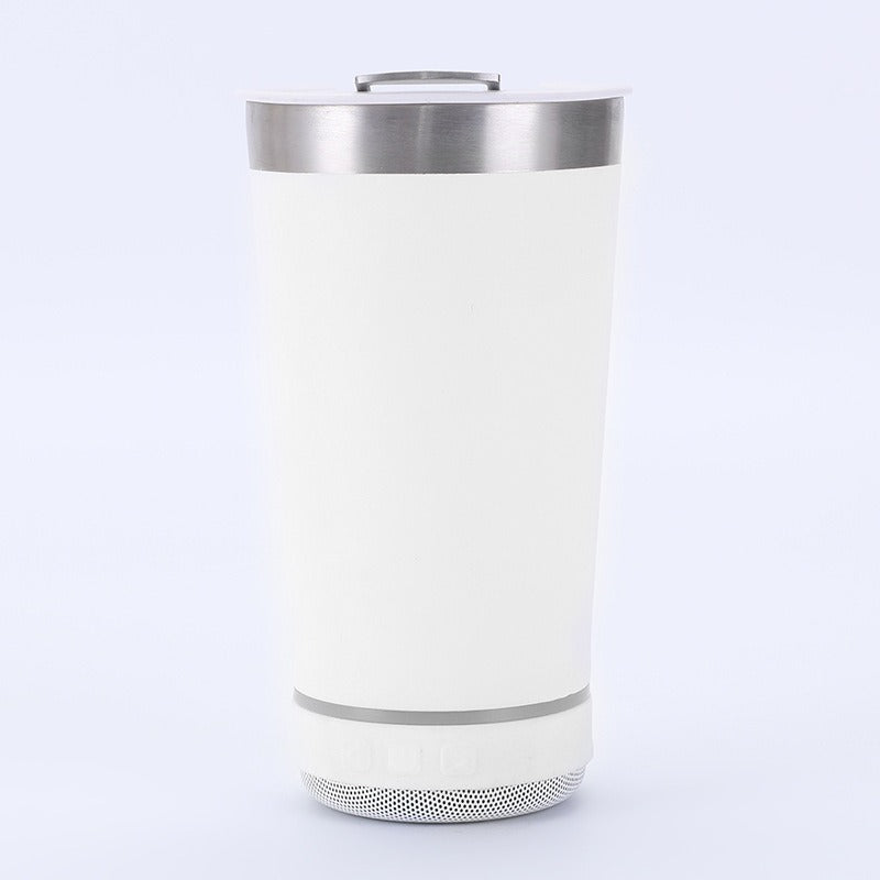 The Ultimate 2-in-1 Backyard Mug | 16 oz Insulated Tumbler & Detachable Bluetooth Speaker with Built-in Bottle Opener