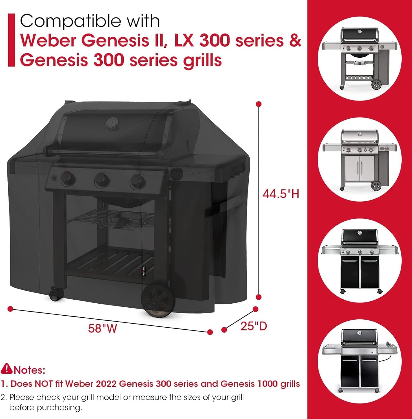 Heavy-Duty Waterproof BBQ Grill Cover