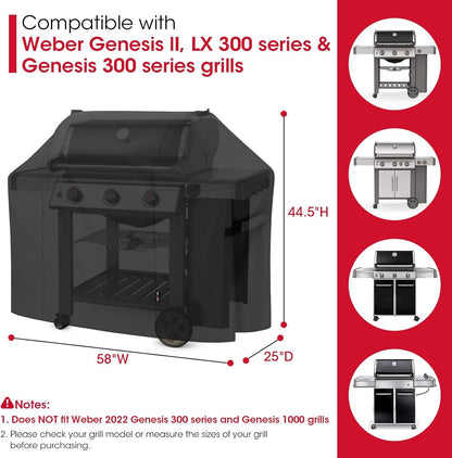 Heavy-Duty Waterproof BBQ Grill Cover