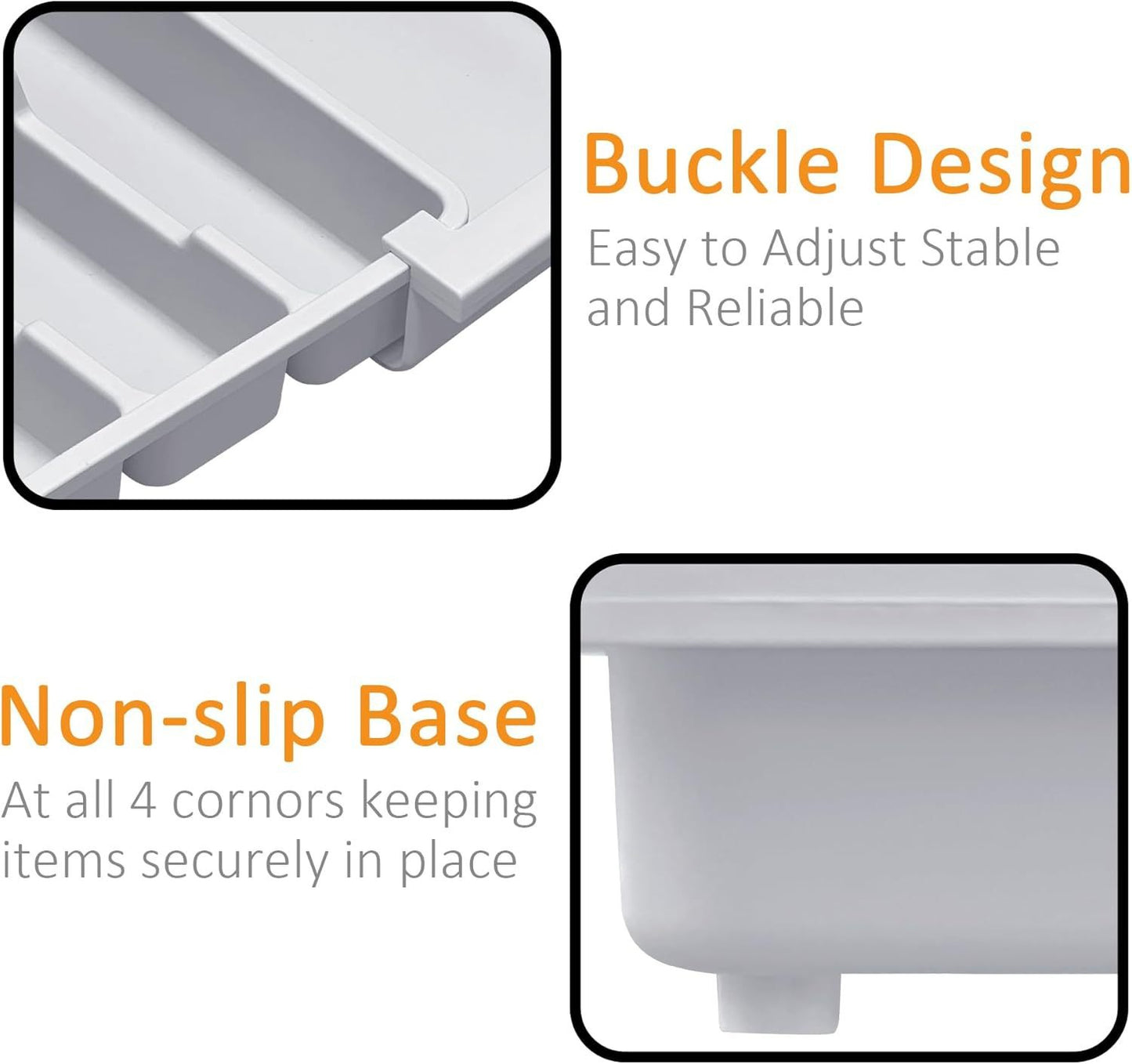 3-Way Expandable Cutlery &amp; Knife Organizer