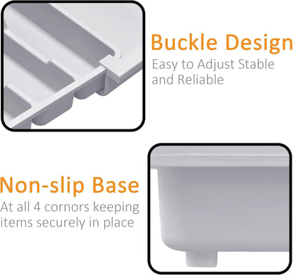 3-Way Expandable Cutlery &amp; Knife Organizer