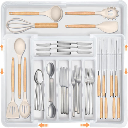 3-Way Expandable Cutlery &amp; Knife Organizer