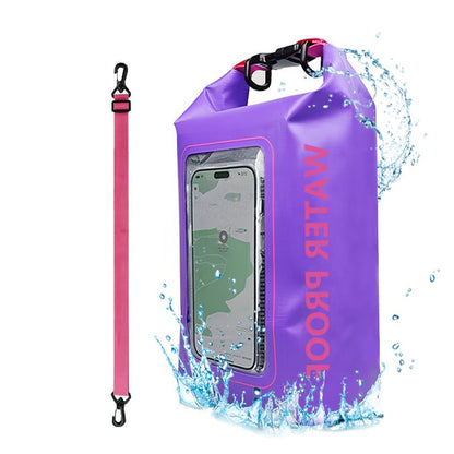 IP68 Waterproof Dry Bag with Touchscreen Phone Pocket – 68OZ/169OZ Crossbody for Kayaking, Fishing & Hiking**