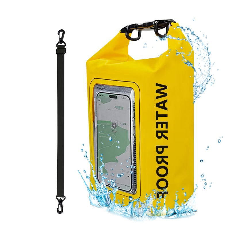 IP68 Waterproof Dry Bag with Touchscreen Phone Pocket – 68OZ/169OZ Crossbody for Kayaking, Fishing & Hiking**