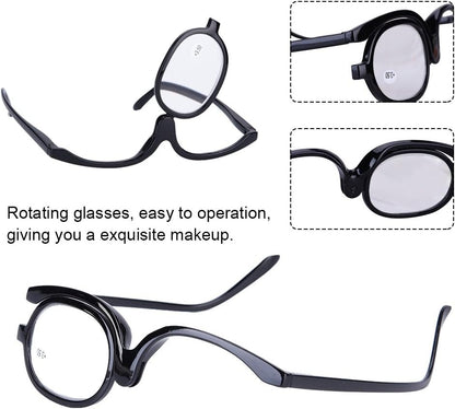 Apply Eye Makeup Clearly — Magnifying Flip Lens Makeup Glasses