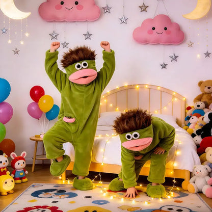 Funny Monster Fleece Onesie – Ultra-Soft Oversized Pajamas for Cozy Lounging & Parties