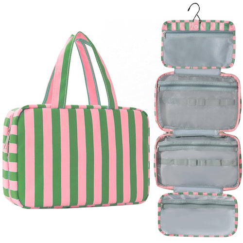 Large Hanging Toiletry Bag — 4-Compartment Travel Organizer