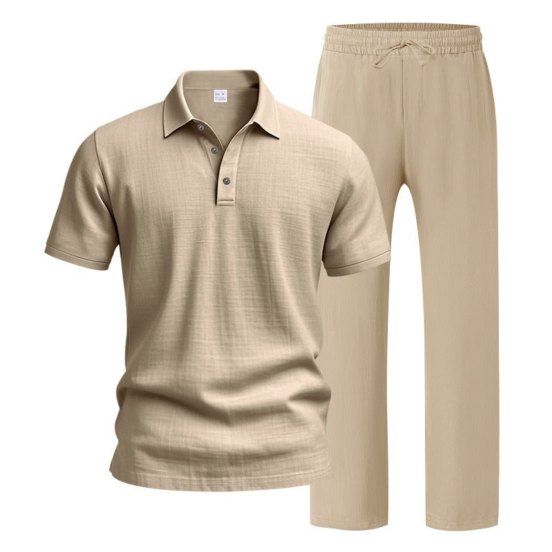 Ultimate Summer Comfort: Men’s Premium Linen Two-Piece Set