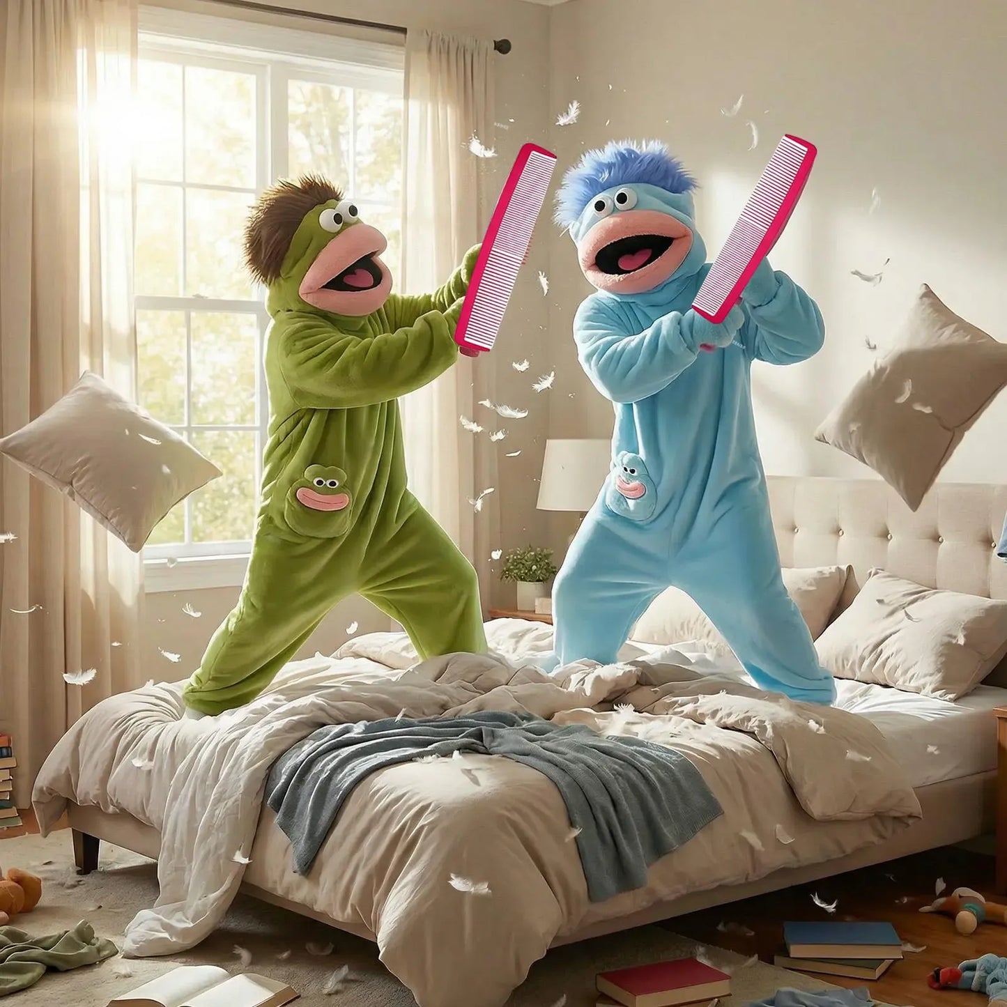 Funny Monster Fleece Onesie – Ultra-Soft Oversized Pajamas for Cozy Lounging & Parties