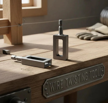 Iron Wire Twister Tool - Attachment for Fast Fence Tying
