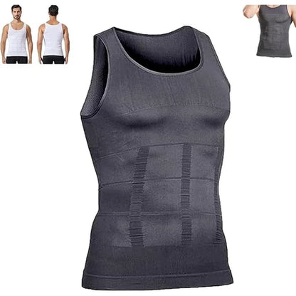 Instant Slimming: Men's Chest & Belly Compression Shaping Vest