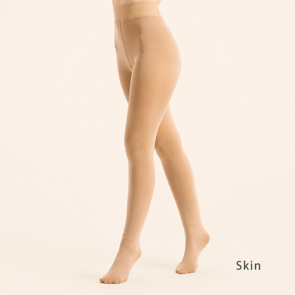 Ultra-Warm Fleece-Lined Fake-Sheer Tights | Flawless Winter Style