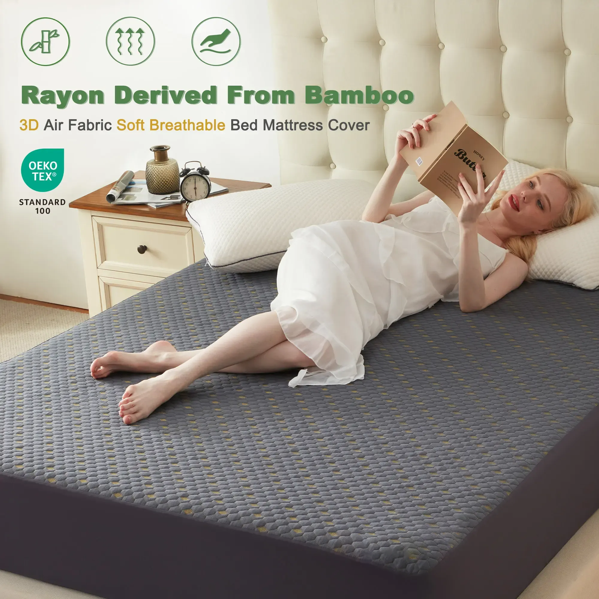 Waterproof Mattress Protector – Cooling, Quiet & Deep-Pocket Comfort
