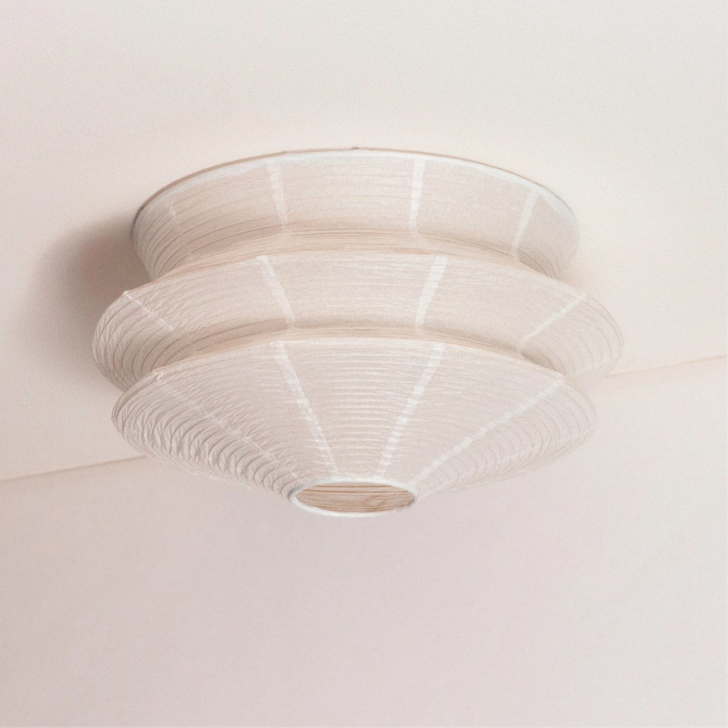 Bamafrontierman™ Japanese Paper Flush Mount Cover