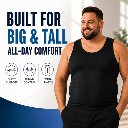 Men's Sleeveless Compression Shirts - Slim Body Shaping Undershirts